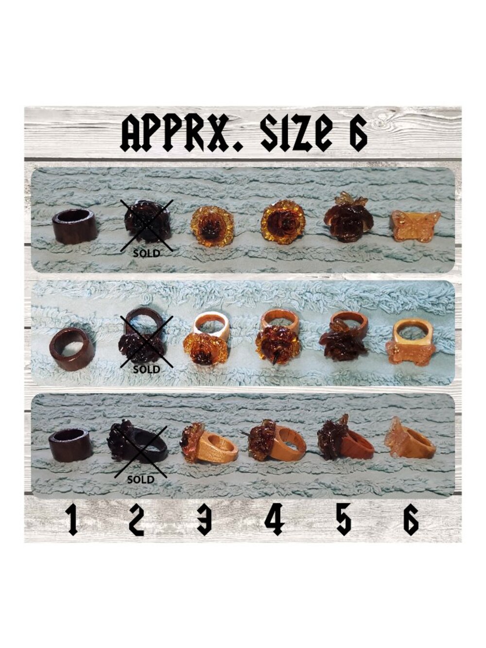 Handmade Wooden Rings
